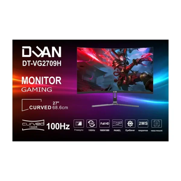 Màn hình cong DUAN VG2709H | 27 inch/FHD/VA/100Hz/Đen