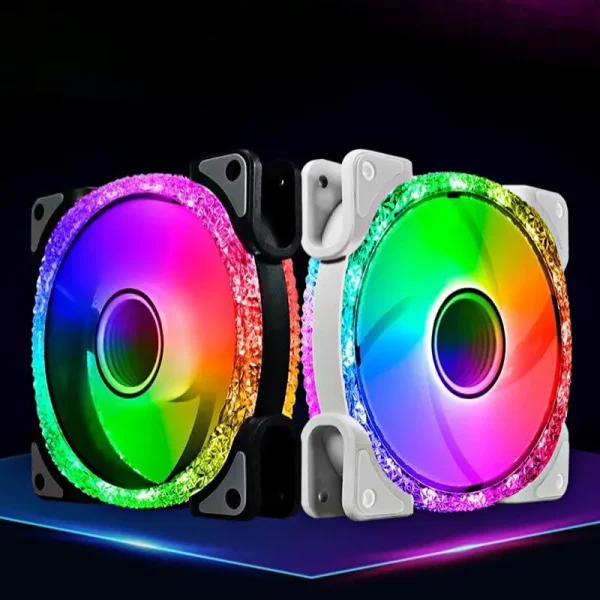 Fan Case COOLMOON F4 LED ARGB (Hub remote) – Black