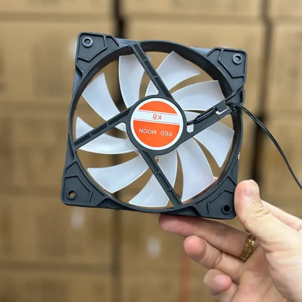 Fan Case RED MOON K8 LED RGB | Fan 12cm – Đen