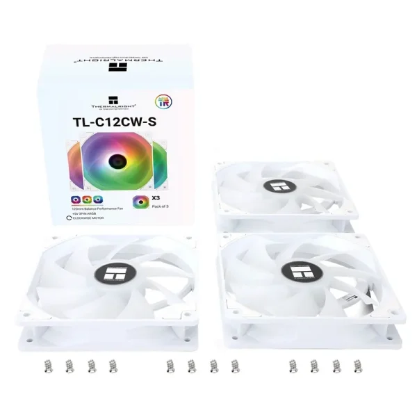 Fan Case Thermalright TL-C12CW-S ARGB White (Kit 3 Fan)