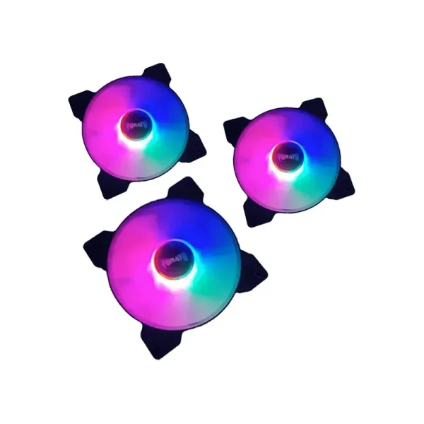 Fan Case Tomato C50 LED RGB (Red, Green, Blue) – Đen