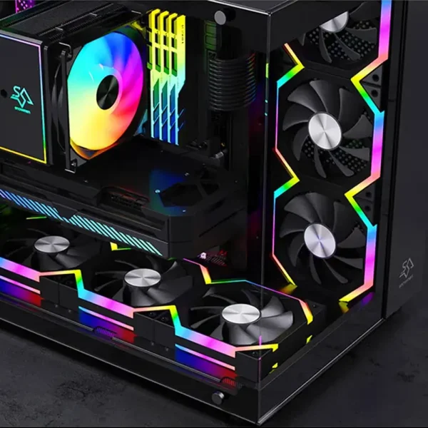Fan Case Starlink V9 PRO ARGB Sync Mainboard Đen