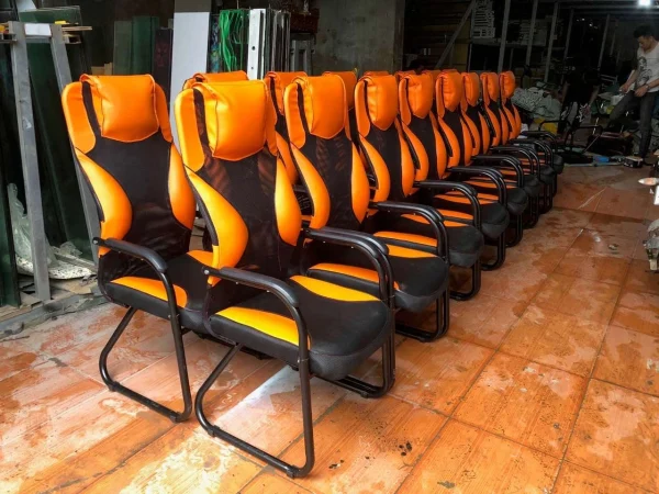 Ghế chơi game Cyber tay sắt lưng lưới