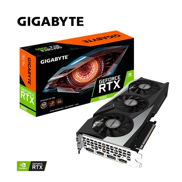 Card màm hình GIGABYTE RTX 3060 GAMING OC 12G GDDR6 3-FAN