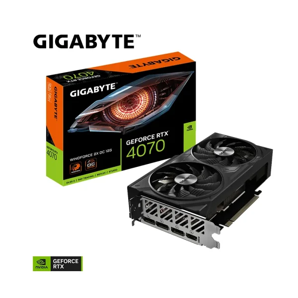 Gigabyte RTX 4070 WINDFORCE 2X OC V2 12GB DLSS 3, Ray Tracing