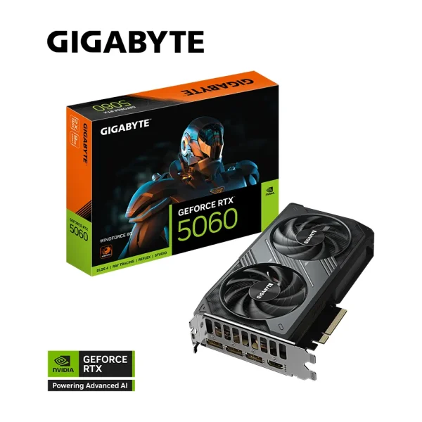 VGA GIGABYTE RTX 5060 WINDFORCE 8G GDDR7