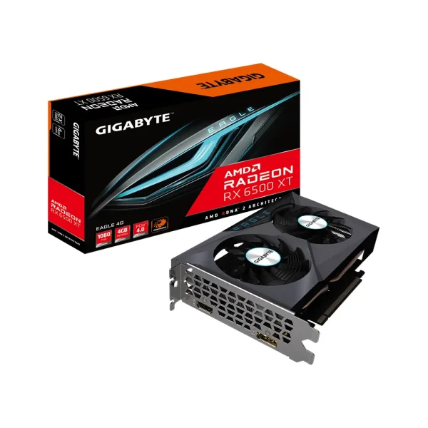 VGA GIGABYTE Radeon RX 6500 XT EAGLE 4G GDDR6 2FAN