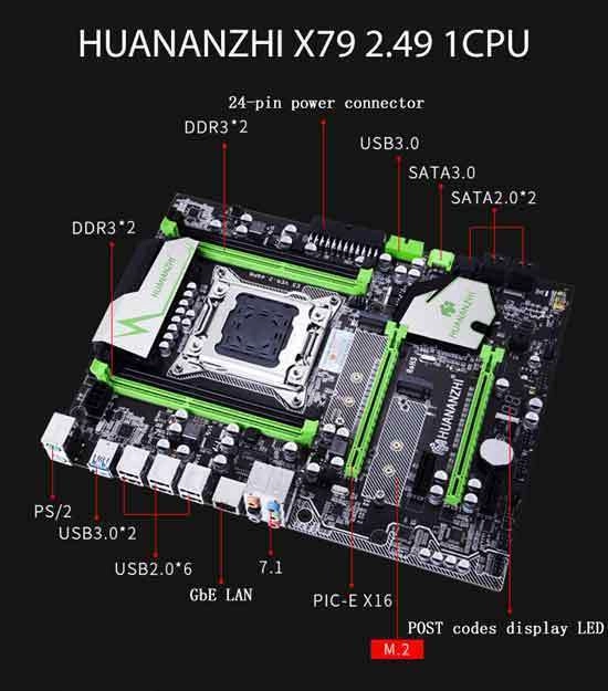 Mainboard HUANANZHI X79 Luxury v2 LGA 2011 | DDR3 | M-ATX