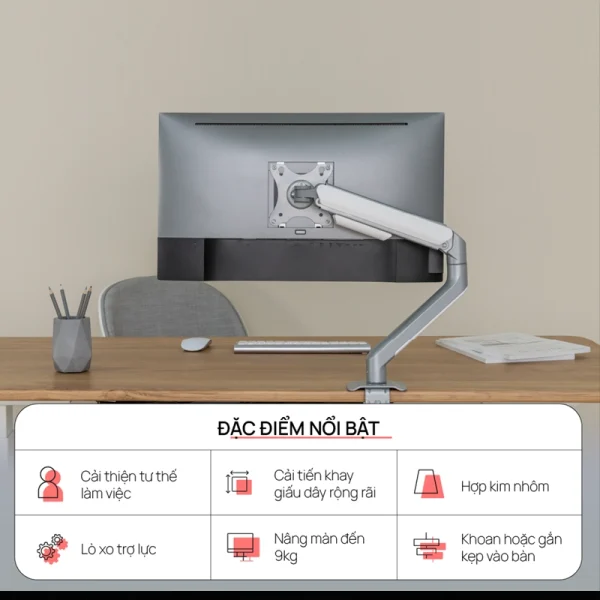 Giá treo màn hình Human Motion T6 Pro 17-32 Inch – Trắng