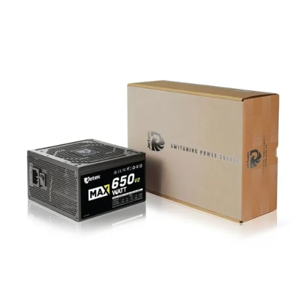 Nguồn Jetek MAXWATT MW650 V2 650W – Cáp dẹt, 2 CPU