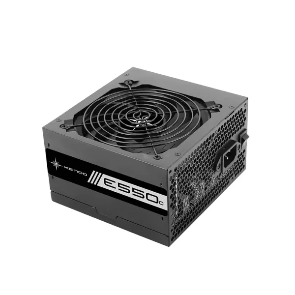 Nguồn KENOO ESPORT E550C 550W (ATX, Cáp dẹt, Màu đen)