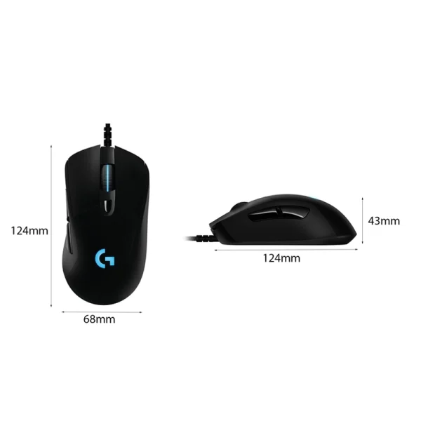Chuột chơi game Logitech G403 Hero (USB/LED RGB/Đen)