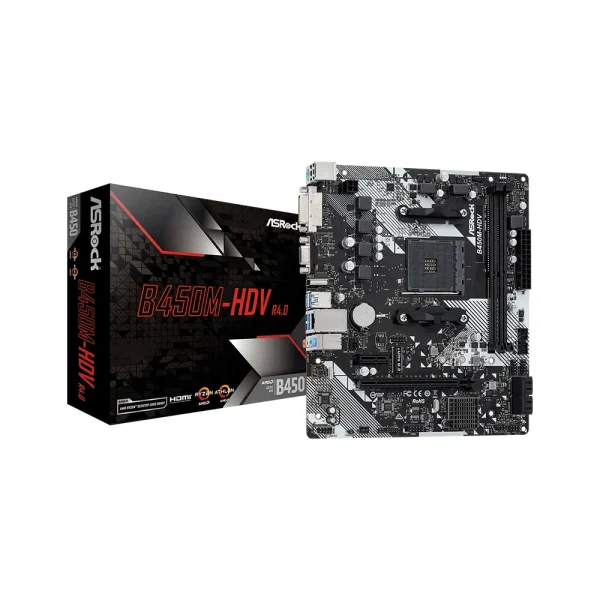 Main ASRock B450M HDV R4.0 DDR4 (M-ATX)