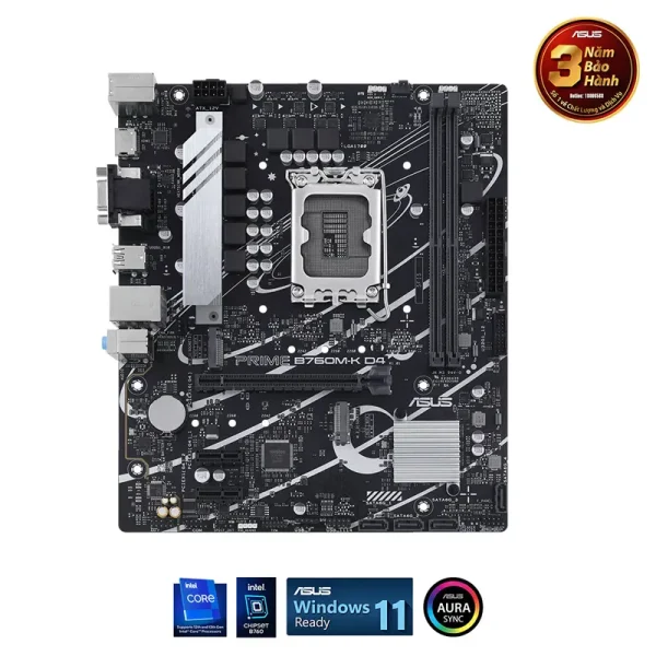 Mainboard Asus Prime B760M-K D4 | Intel B760, M-ATX, LGA 1700