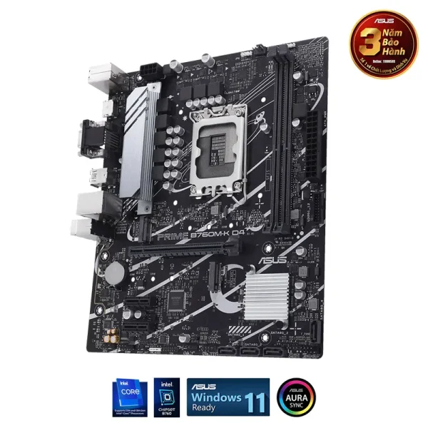 Mainboard Asus Prime B760M-K D4 | Intel B760, M-ATX, LGA 1700