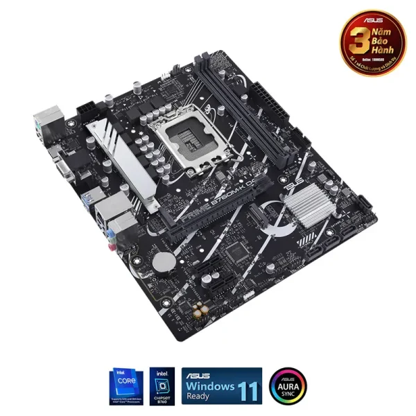 Mainboard Asus Prime B760M-K D4 | Intel B760, M-ATX, LGA 1700