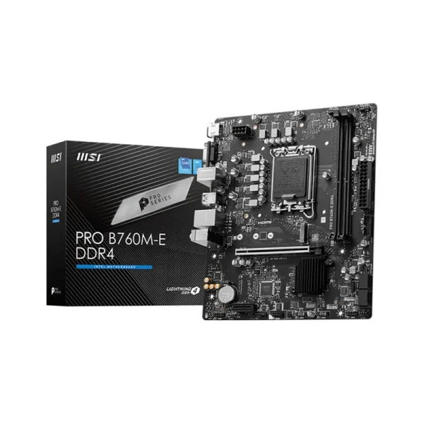 Mainboard MSI PRO B760M-E DDR4 (Intel B760, LGA 1700, mATX, 2 khe DDR4)