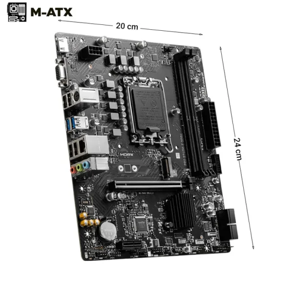 Mainboard MSI PRO B760M-E DDR4 (Intel B760, LGA 1700, mATX, 2 khe DDR4)
