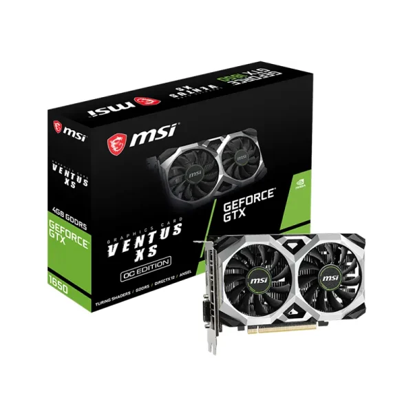 VGA MSI GeForce GTX 1650 VENTUS XS 4G OC Dual Fan