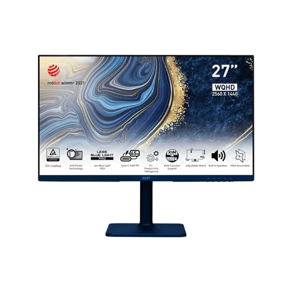 Màn hình MSI MD272QP Ultramarine (27 inch/2K/IPS/Type-C)