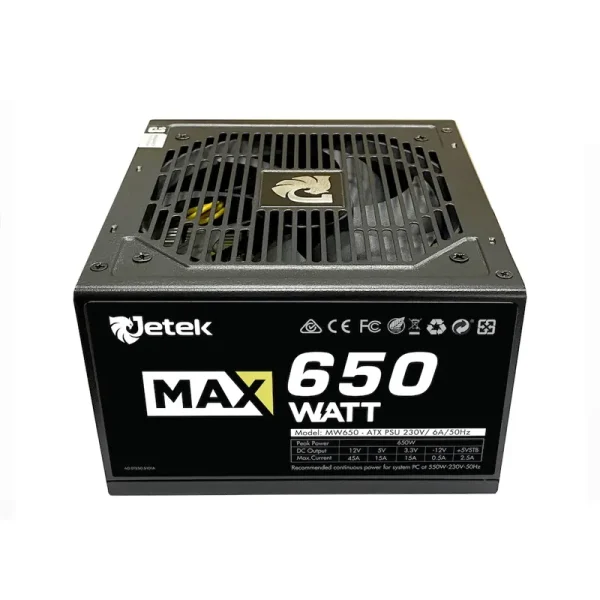 Nguồn máy tính JETEK MAXWATT 650 – 650w công suất thực