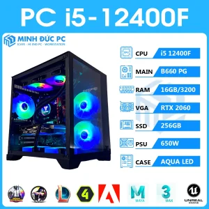 PC i5 12400F | 16GB RAM | VGA RTX 2060 6GB | SSD 256GB NVMe