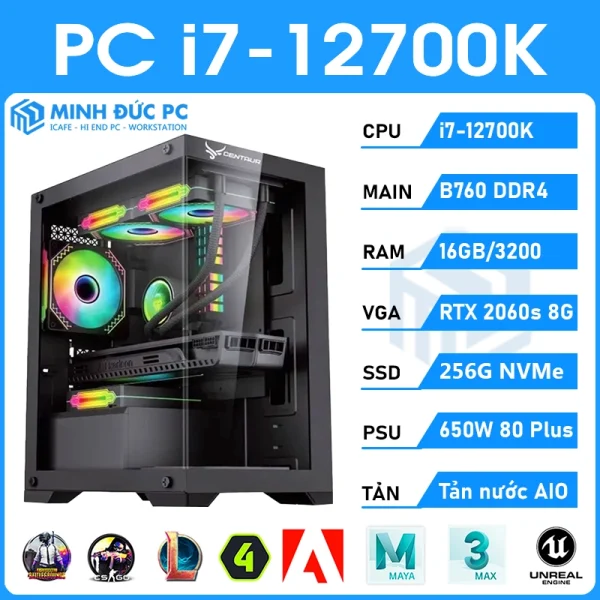 PC i7 12700K | 16GB RAM | VGA RTX 2060s | SSD 256GB