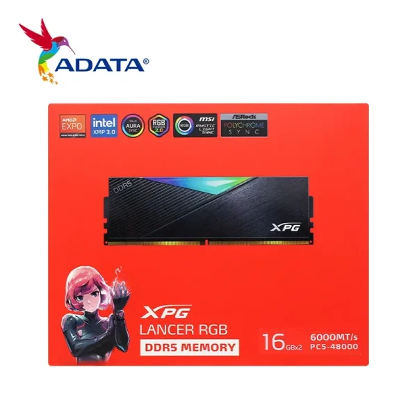 Ram ADATA XPG LANCER RGB 32GB 6000MHz (KIT 2 x 16GB) DDR5 RGB