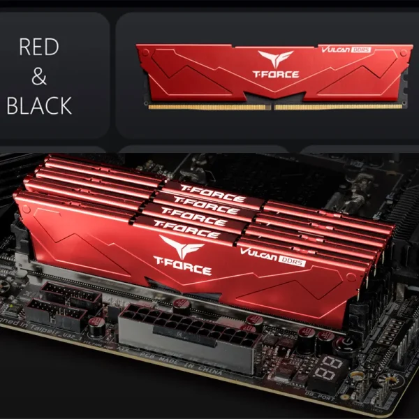 Ram DDR5 TEAMGROUP VULCAN 16GB 5600Mhz (1 x 16GB) – Red