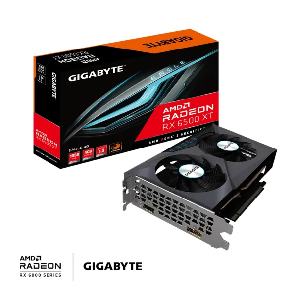 VGA GIGABYTE Radeon RX 6500 XT EAGLE 4G GDDR6 2FAN