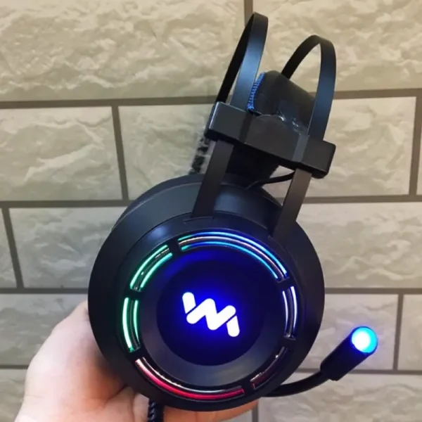 Tai nghe WANGMING WM 9800 Gaming 7.1 LED RGB USB – Black