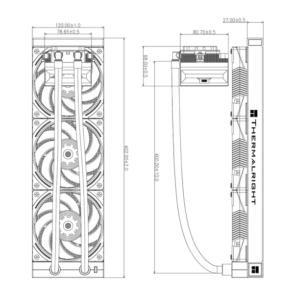 Tản AIO Thermalright Hyper Vision 360 UB ARGB Black