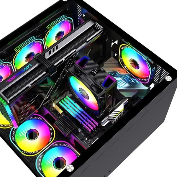 Tản nhiệt khí TOMATO AM-6300 FLY ARGB BLACK Sync Main + Hub