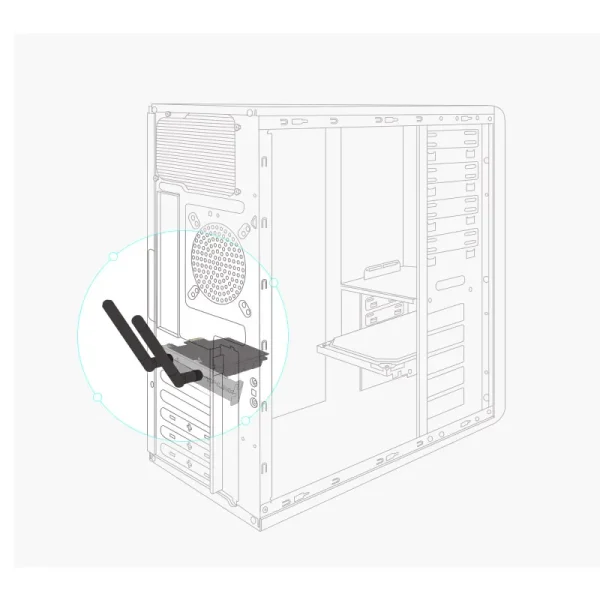 Card mạng không dây TP Link Archer T6E AC1300 băng tần kép PCI Express