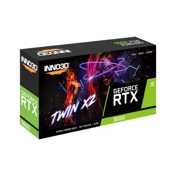 VGA INNO3D RTX 3050 6GB TWIN X2 (Ray Tracing, DLSS)