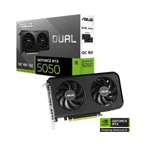 VGA ASUS Dual RTX 5050 OC 8GB GDDR6 (AI, SFF)