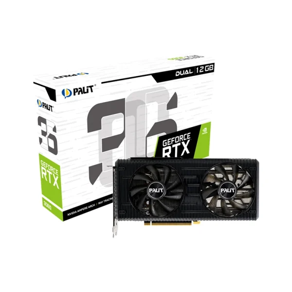 Card màn hình Palit GeForce RTX 3060 12GB GDDR6 Dual (LHR)