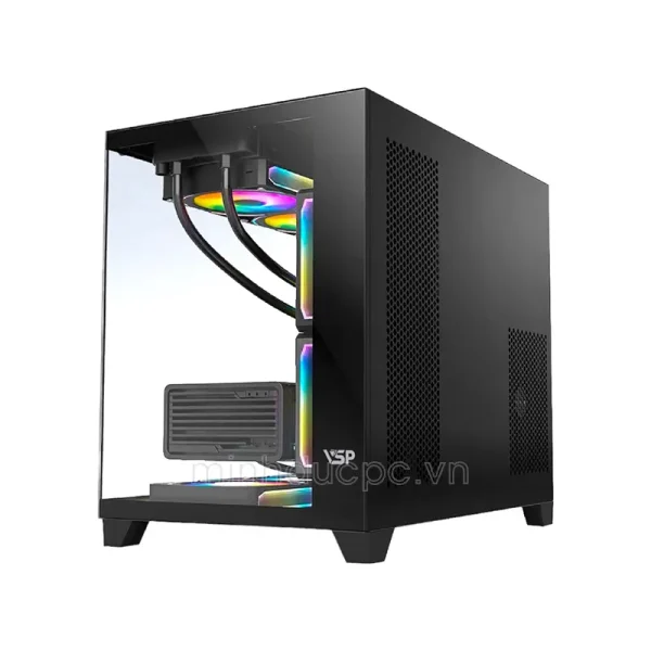 Vỏ case VSP X2 GALAXY Black (Aquanaut Galaxy Gaming M-ATX)