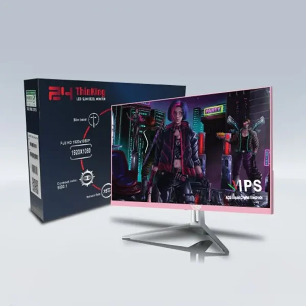 Màn hình VSP V2408S Pink (23.8 inch/FHD/IPS/75Hz/Phẳng)