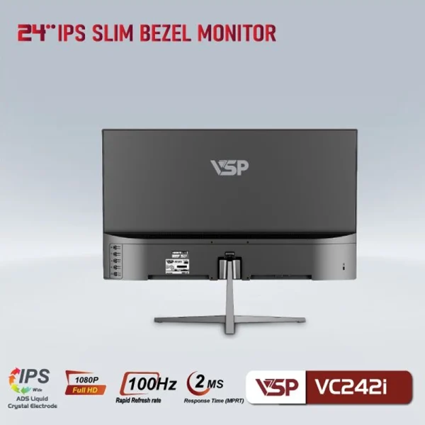 Màn hình VSP VC242i 24 Inch 100Hz IPS FHD Flat – Đen