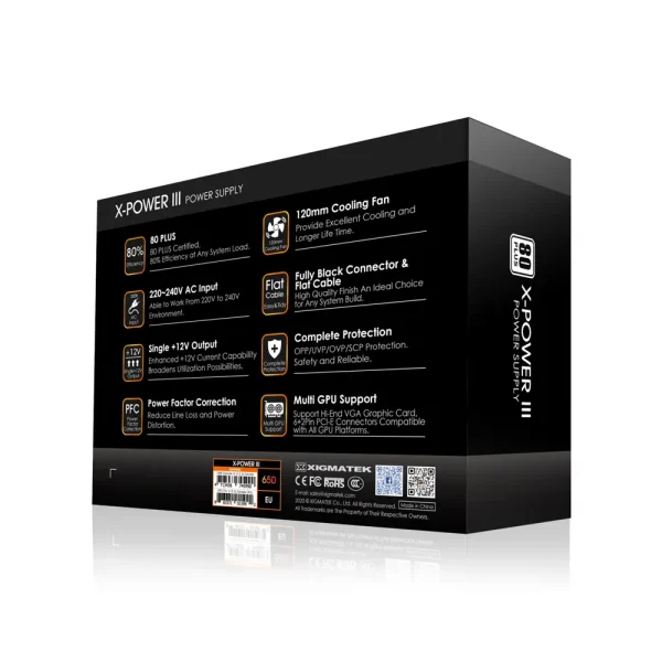 Xigmatek X650 – Nguồn Xigmatek X-Power III X650 600W
