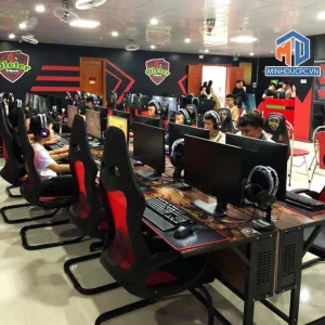 Phòng game 30 máy i5-6500, 12G, GTX1050Ti 4GD5, Mor 27inch, bàn ghế A-Z