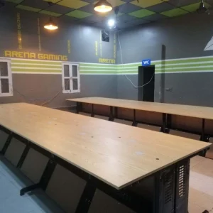 Bàn quán net 1 cấp mặt phẳng khổ rộng – style 2019